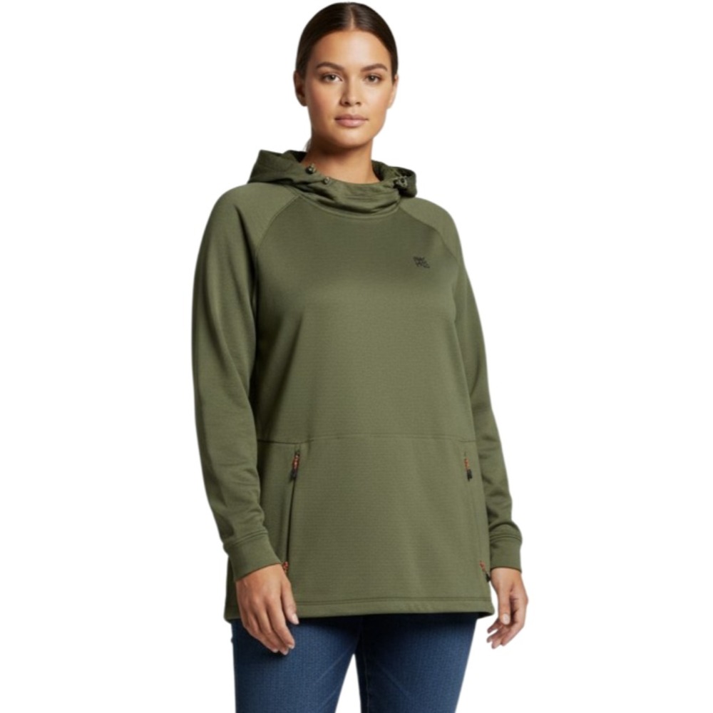 AKHG Crosslayer Fleece Hoodie Womens 2X Lightweight Breathable Comfy Pullover